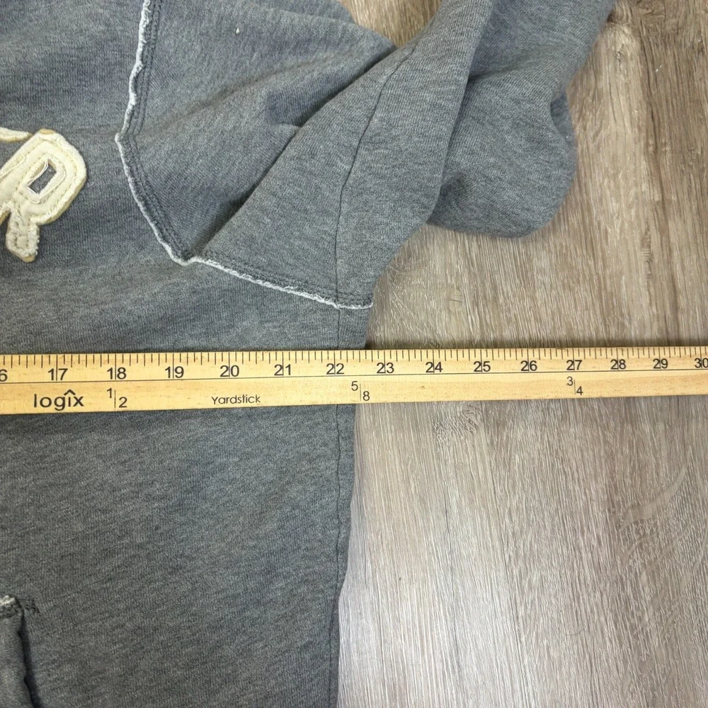 VTG Hollister Hoodie Mens XL Distressed Gray Full Zip Y2K Vintage Sweatshirt
